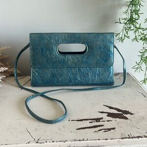Mystical blue vintage bag 11 x 8